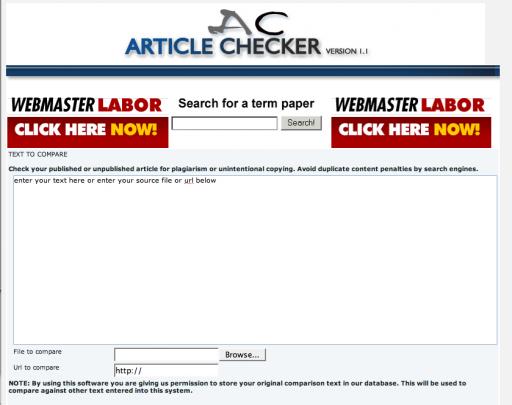 ArticleChecker (WebmasterLabor)